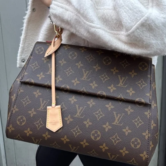 Authenticated Louis Vuitton LV Monogram Cluny MM Blue Glacial Bag - Picture 6 of 16